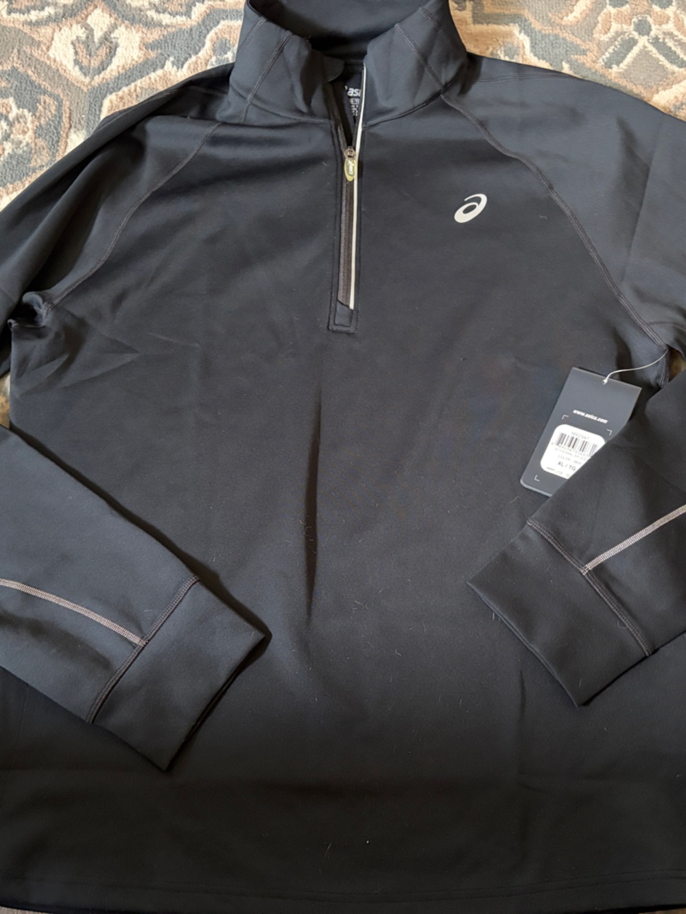 Asics Black Women’s  Long-Sleeve Quarter-Zip Performance Pullover